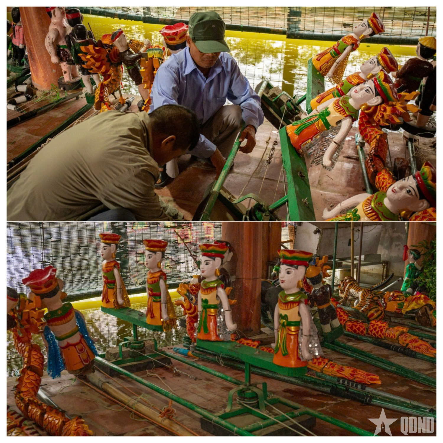 ダオ トゥック – ベトナムの村の水上人形劇の魂と真髄が響き渡る場所。